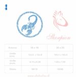 Elegantes Sternzeichen Skorpion im Doodle Stil Stickdatei [Digital] – Bild 3