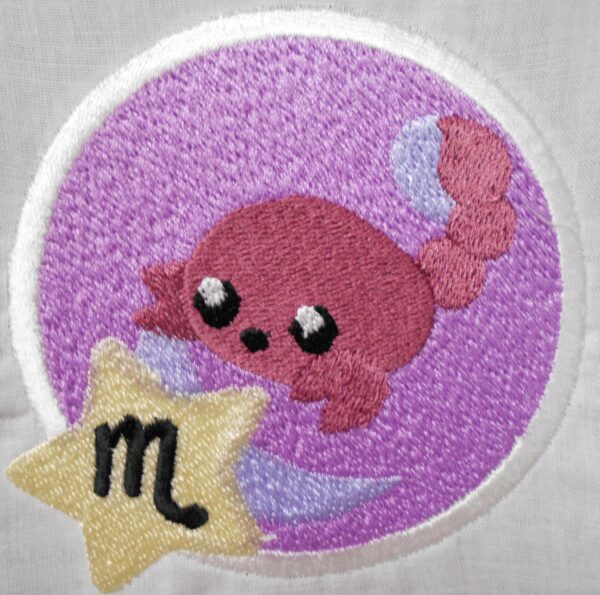 Sternzeichen Skorpion im Comic Stil Stickdatei [Digital] – Bild 2