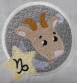 Sternzeichen Steinbock im Comic Stil Stickdatei [Digital] – Bild 2