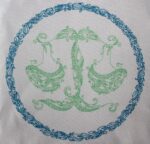 Elegantes Sternzeichen Waage im Doodle Stil Stickdatei [Digital] – Bild 2