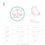 Elegantes Sternzeichen Waage im Doodle Stil Stickdatei [Digital] – Bild 3