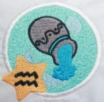 Sternzeichen Wassermann im Comic Stil Stickdatei [Digital] – Bild 2