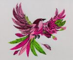 Stickdatei fantasievoller Vogel im Flug – edles Motiv mit Schwung und Leichtigkeit [Digital] – Bild 3