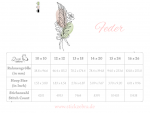 Feder Stickdatei, elegante Doodle Feder mit Rosen für deine Stickmaschine [Digital] – Bild 5
