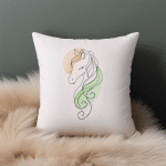 Pferd Stickdatei, elegantes Doodle Pferd für deine Stickmaschine [Digital] – Bild 2