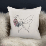 Schmetterling Stickdatei, eleganter Doodle Schmetterling für deine Stickmaschine [Digital] – Bild 2