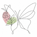 Schmetterling Stickdatei, eleganter Doodle Schmetterling für deine Stickmaschine [Digital]