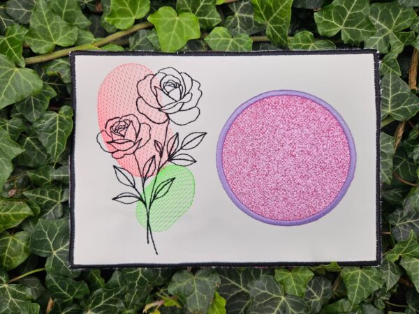 Rose Stickdatei, elegante Doodle Rose für deine Stickmaschine [Digital] – Bild 4
