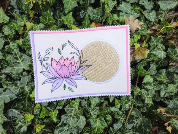 Lotus Stickdatei, elegante Doodle Blume für deine Stickmaschine [Digital] – Bild 5