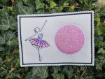 Ballerina Stickdatei, elegante Doodle Frau für deine Stickmaschine [Digital] – Bild 4