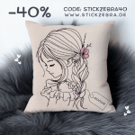 Mädchen Stickdatei, niedliches Mädchen Motiv für deine Stickmaschine [Digital]