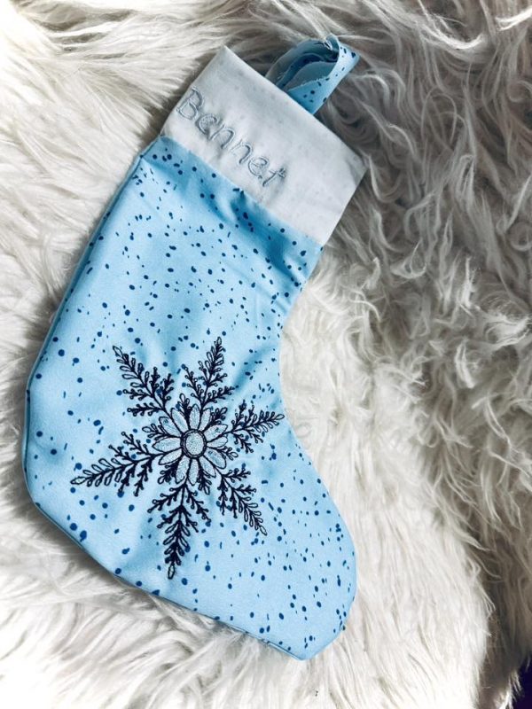 Schneeflocke Stickdatei, winterlicher Eiskristall für deine Stickmaschine [Digital] – Bild 3