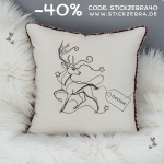 Hirsch Stickdatei, winterliches Hirsch-Motiv für deine Stickmaschine [Digital]