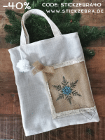 Schneeflocke Stickdatei, winterlicher Eiskristall für deine Stickmaschine [Digital]