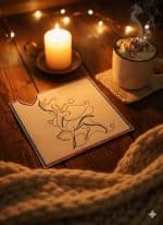 Hirsch Stickdatei, winterliches Hirsch-Motiv für deine Stickmaschine [Digital] – Bild 2