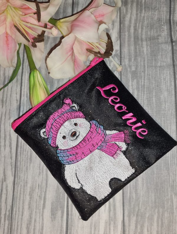 Eisbär Stickdatei, winterlicher Eisbär für deine Stickmaschine [Digital] – Bild 3