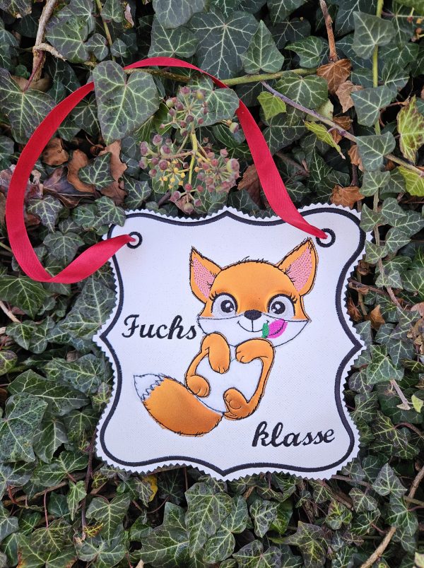 Fuchs Stickdatei, niedliche Fuchs Applikation für deine Stickmaschine [Digital] – Bild 5