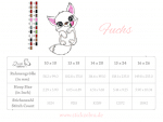 Fuchs Stickdatei, niedliche Fuchs Applikation für deine Stickmaschine [Digital] – Bild 2