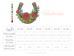 Hufeisen Stickdatei, blumiges Hufeisen für deine Stickmaschine [Digital] – Bild 4