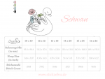Schwan Stickdatei, blumiger Schwan für deine Stickmaschine [Digital] – Bild 5