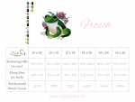 Frosch Stickdatei, blumiger Frosch für deine Stickmaschine [Digital] – Bild 3