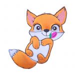 Fuchs Stickdatei, niedliche Fuchs Applikation für deine Stickmaschine [Digital]