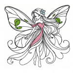 Fee Stickdatei, Doodle Fee für deine Stickmaschine [Digital]