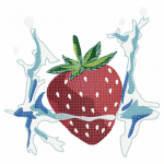 Erdbeere Stickdatei, sommerliche Erdbeere für deine Stickmaschine [Digital]