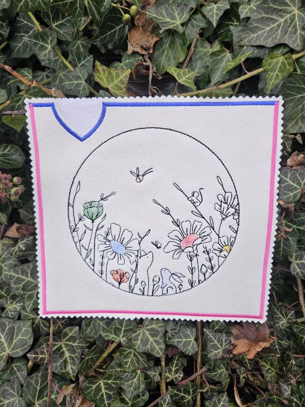 Frühlingsrahmen Stickdatei, sommerlicher Rahmen für deine Stickmaschine [Digital] – Bild 3