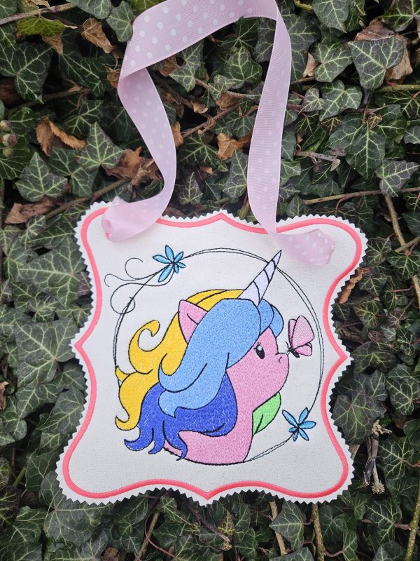 Einhorn Stickdatei, Doodle Einhorn für deine Stickmaschine [Digital] – Bild 3