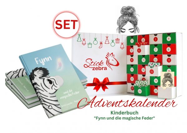 Adventskalender 2026 - inkl. Kinderbuch "Fynn und die magische Feder" – Bild 3