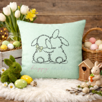 Hase Stickdatei, niedliche Osterhasen für deine Stickmaschine [Digital] – Bild 2