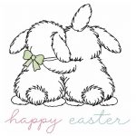 Hase Stickdatei, niedliche Osterhasen für deine Stickmaschine [Digital]
