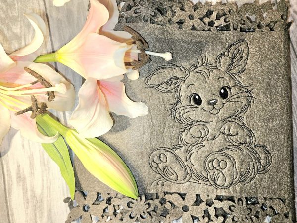 Hase Stickdatei, frecher Doodle Hase für deine Stickmaschine [Digital] – Bild 4