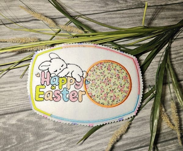 Hase Stickdatei, schlafender Osterhase für deine Stickmaschine [Digital] – Bild 3