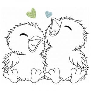 Küken Stickdatei, niedliche Osterküken für deine Stickmaschine [Digital]