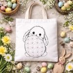Hase Stickdatei, niedlicher Osterhase für deine Stickmaschine [Digital] – Bild 2
